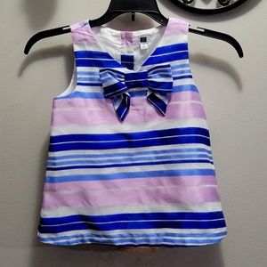 Janie and Jack Girl Stripes Bow Top
